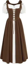 Scarlet Darkness Women's Renaissance Peasant Dress for Halloween Fun