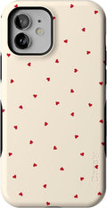 Casely iPhone 12/12 Pro Case Be Mine Tiny Hearts - Bold Protection