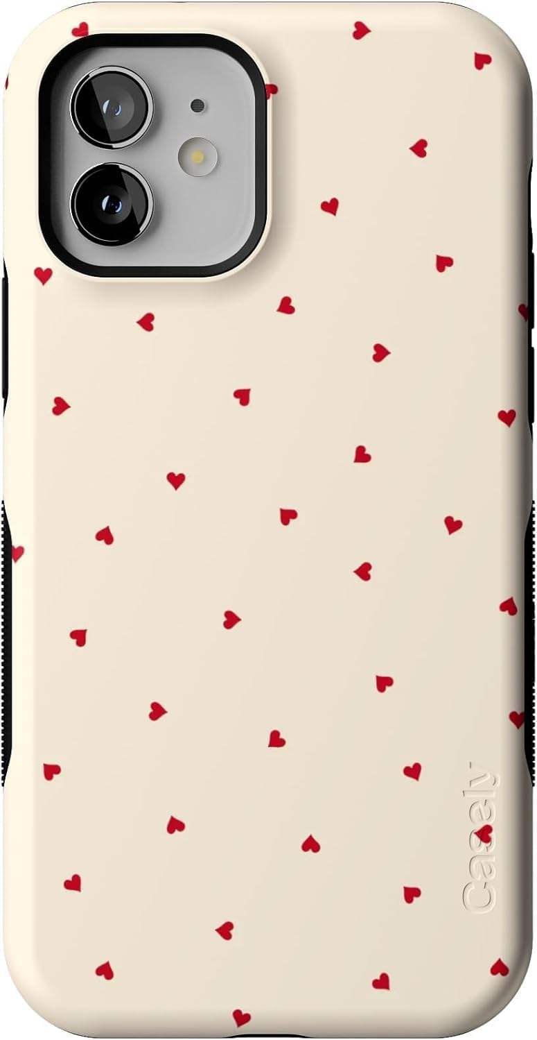 Casely iPhone 12/12 Pro Case - Be Mine Tiny Hearts Design