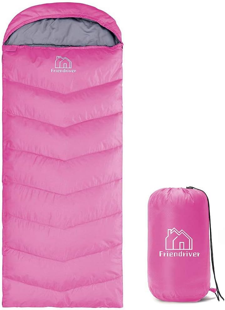 XL Size 4 Seasons Camping Sleeping Bag - Lighter, Waterproof, All Ages - Friendriver