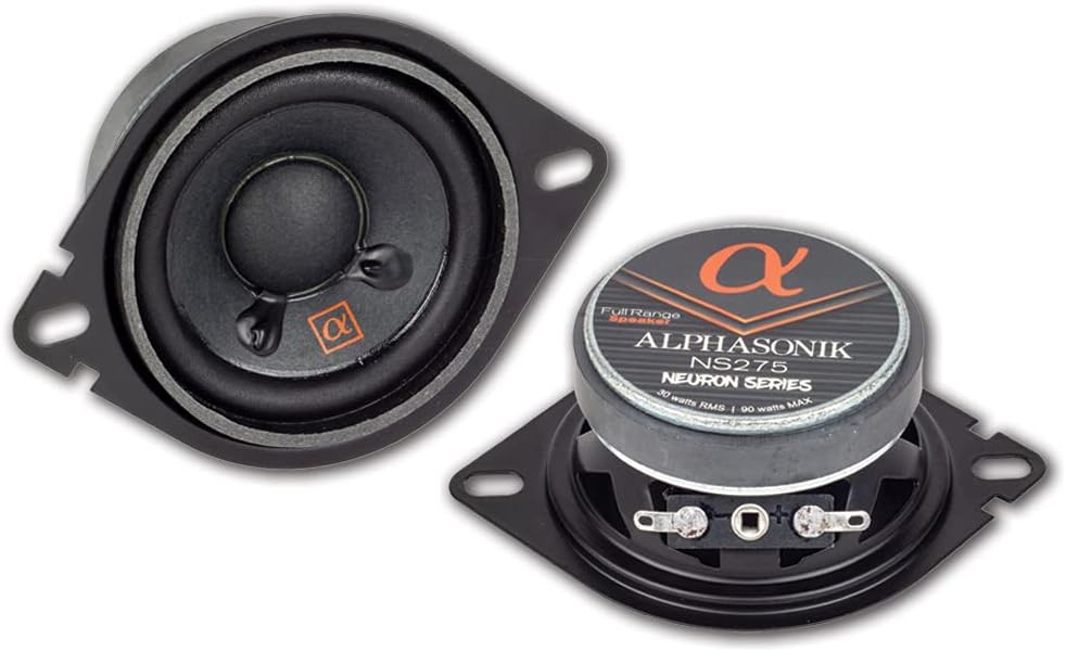 Alphasonik NS275 Neuron Series 2.75in Full-Range Car Speakers