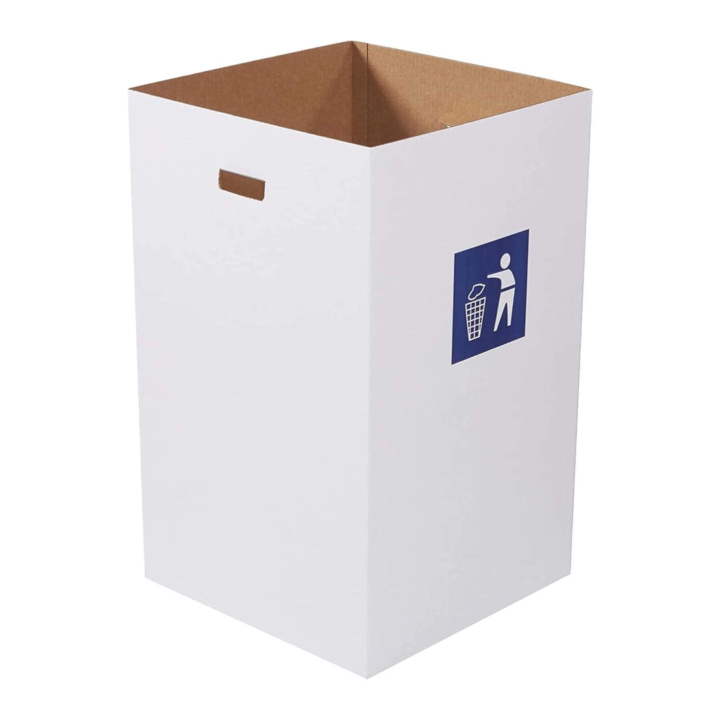 BOX USA 40 Gallon Cardboard Trash Cans for Events and Recycling