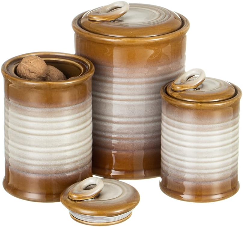 Nihow Ceramic Food Storage Jar Sets for Kitchen Organization