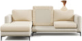Ivory Beige Jacquard Sofa Cover - Stretchy Chaise Slipcover