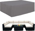 Outdoor Rectangular Patio Furniture Cover 110in x 84in x 28in Grey
