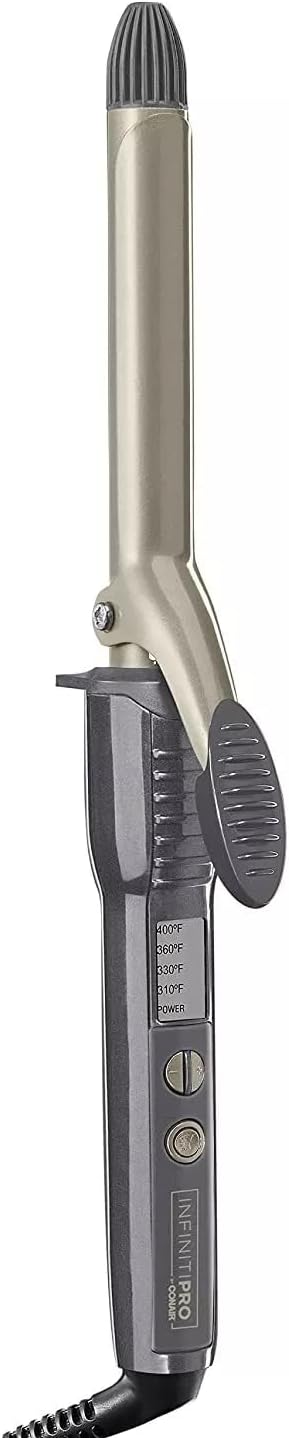 INFINITIPRO Tourmaline 3/4-Inch Ceramic Curling Iron for Curls