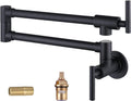 WOWOW Pot Filler Faucet Matte Black for Kitchen Convenience