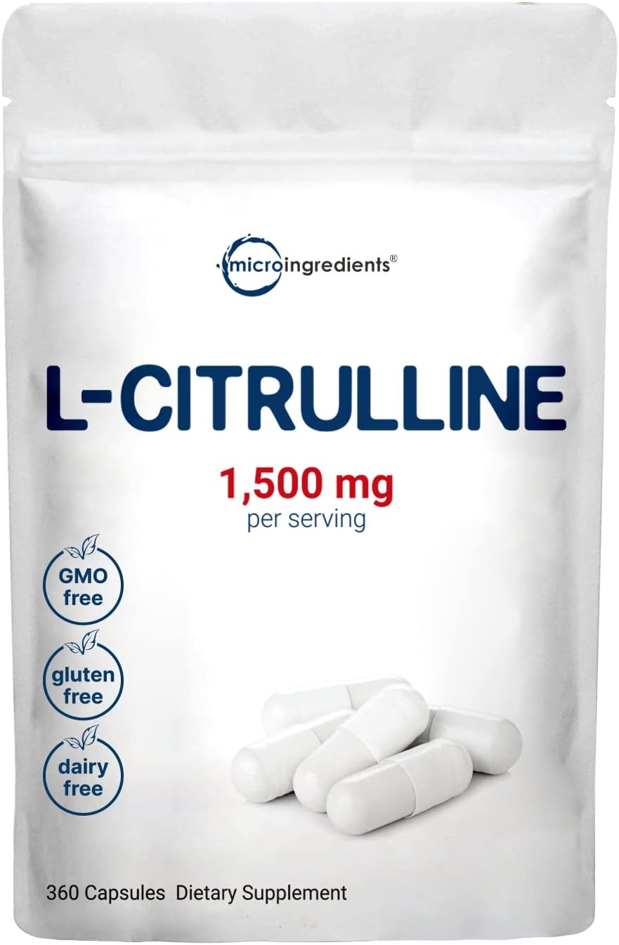 1500mg L Citrulline Capsules - Energy Boost