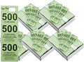 Tiger Chef Coat Check Tickets 5-Pack Green 3-Part 500 Per Box