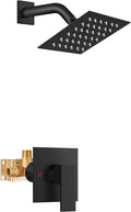 Airuida 4 in Rainfall Shower System Matte Black - Solid Stainless