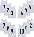 Numbered Jerseys 12 Pack (1-12) Soccer Bibs - Team Training Vests