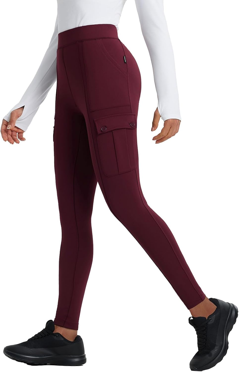 Fleece Lined Leggings for Women - Thermal Hiking Pants
