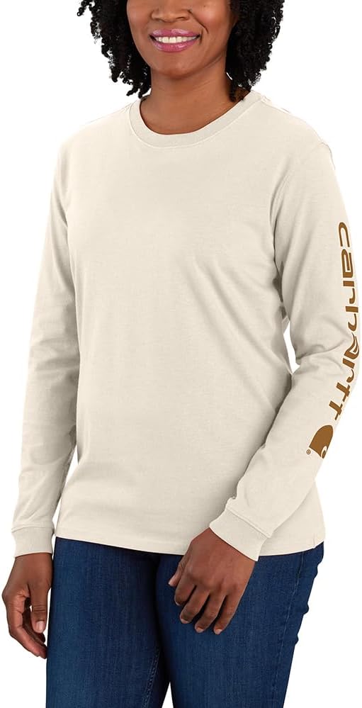 Carhartt Women's Logo Long-Sleeve Tee - Loose Fit Comfort