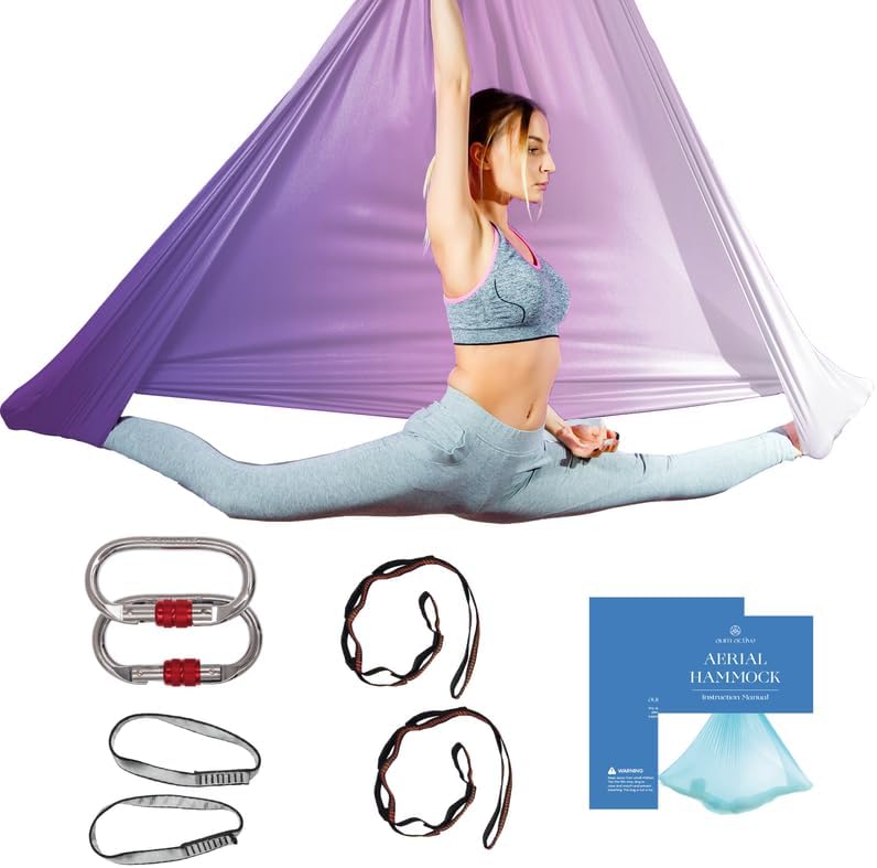 Aerial Silk Yoga Hammock & Swing for Home Inversion Exercises