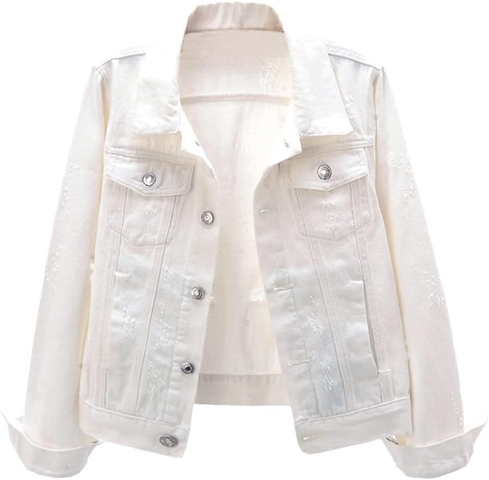 Kedera Womens Distressed Denim Jackets for Fashionable Style