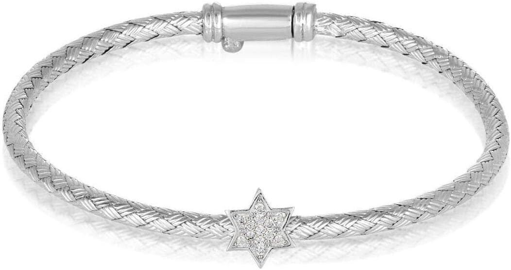 Jewish Star Bracelet in Sterling Silver for Women by Alef Bet