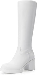 DREAM PAIRS Women's Knee High Platform Boots - Sleek Shine and Comfort