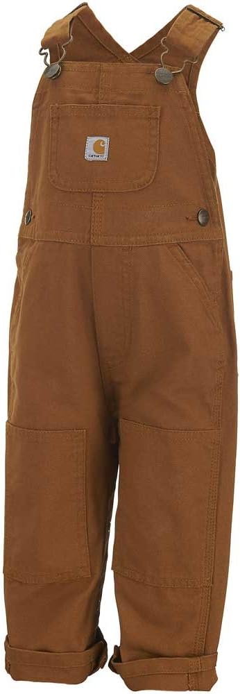 Carhartt Baby Boys' Canvas Bib Overalls for Active Toddlers