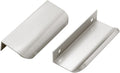 Cabinet Edge Pulls 80mm/3.15 in Brushed Nickel - Clean Minimal Pulls