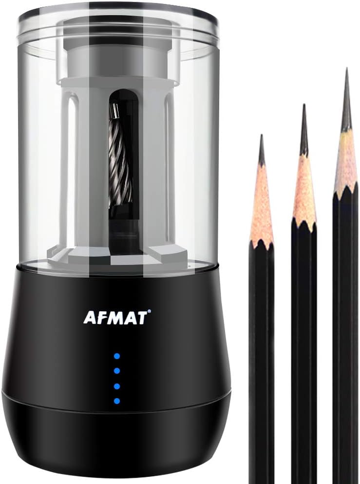 AFMAT Rechargeable Long Point Pencil Sharpener for Artists