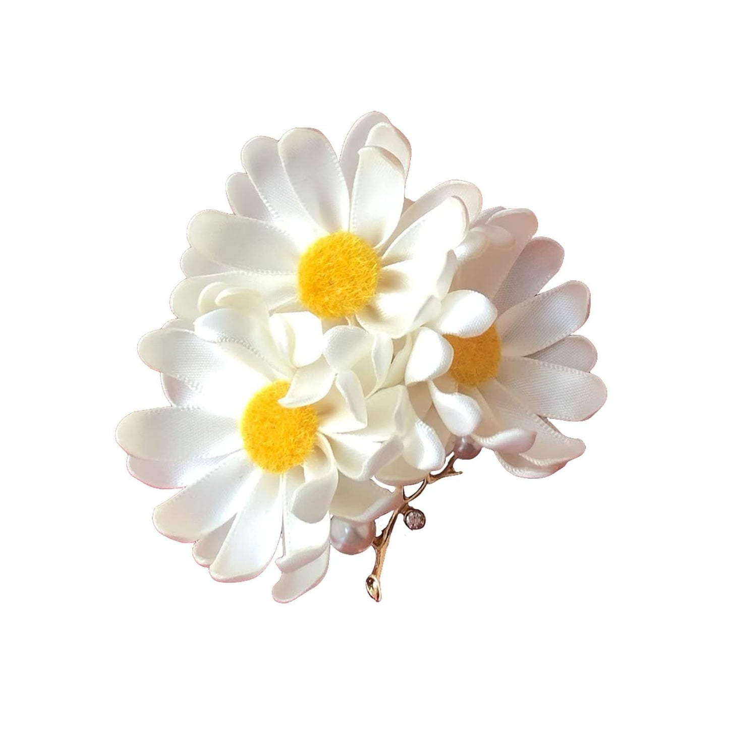 FABRIC FLOWER CLUSTER Brooch Pin - Handmade Floral Gift Ideas