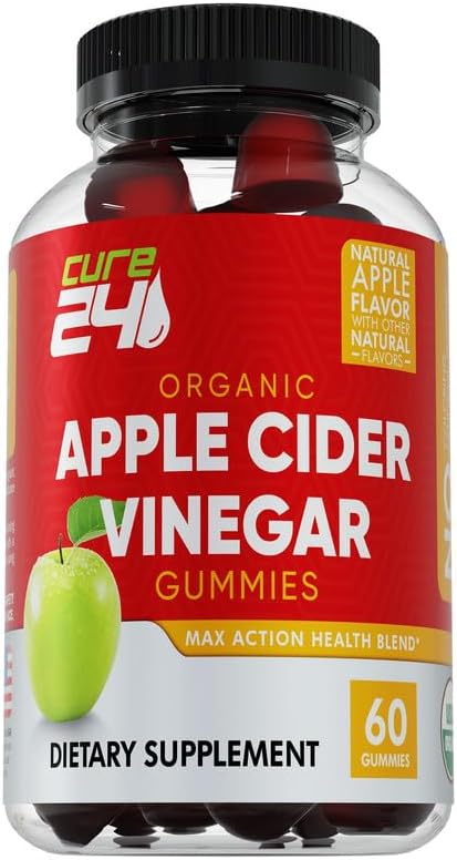 Organic ACV Gummies for Adults, 60 Count, Made in USA - Boost Health