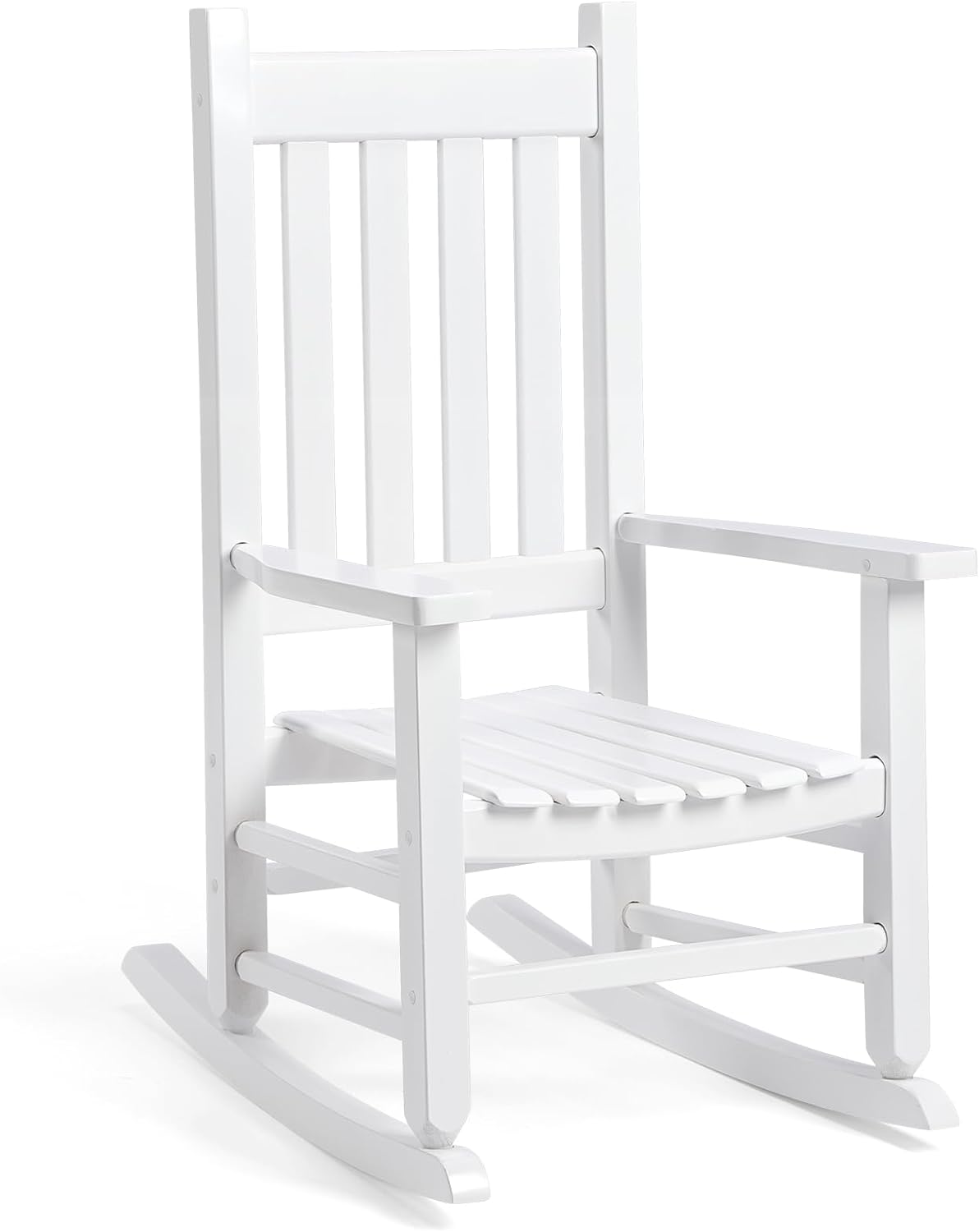 Kids All-Weather Porch Rocker - Ideal for Indoor & Outdoor Fun! White