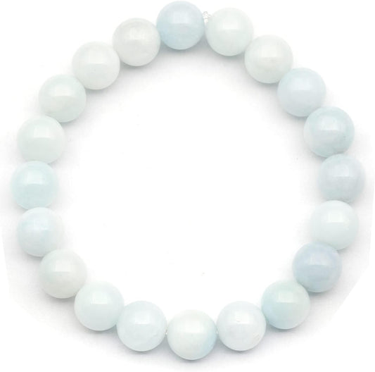 Natural Fluorite Beaded Stretchy Bracelet for Healing and Style