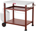 Outdoor 3-Shelf Grill Table for Pizza Oven - Portable and Versatile