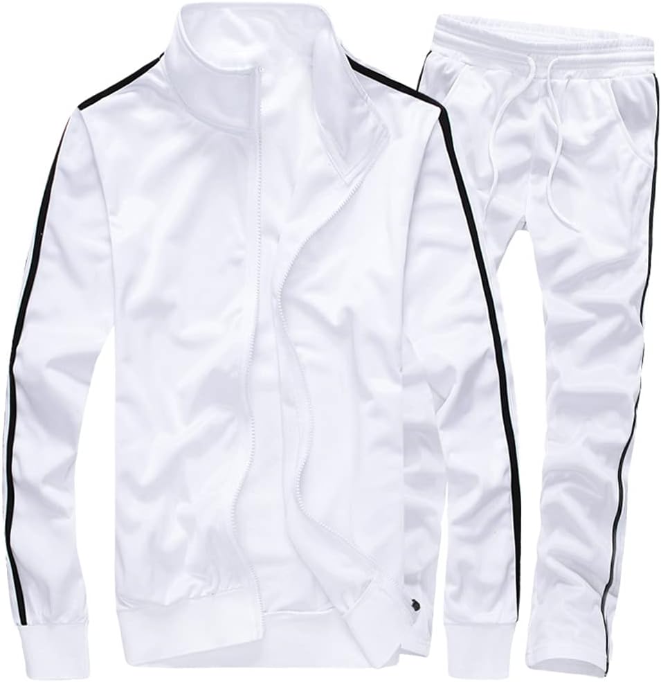 MACHLAB Men's Activewear Full Zip Tracksuit for All Seasons