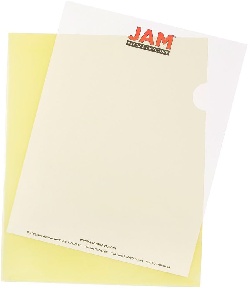 JAM PAPER Plastic Sleeves for Document Protection and Organization