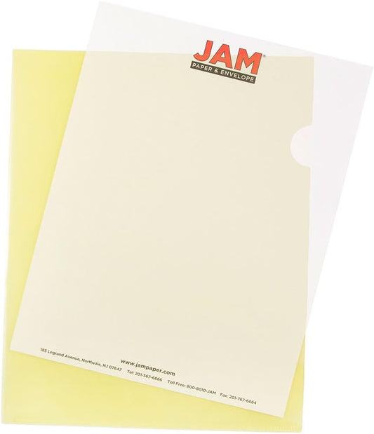 JAM PAPER Plastic Sleeves for Document Protection and Organization