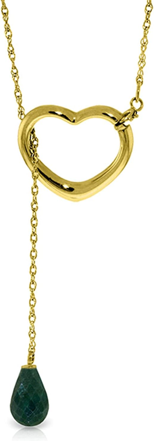 Galaxy Gold 14K Yellow, White, Rose Gold Open Heart Pendant Necklace