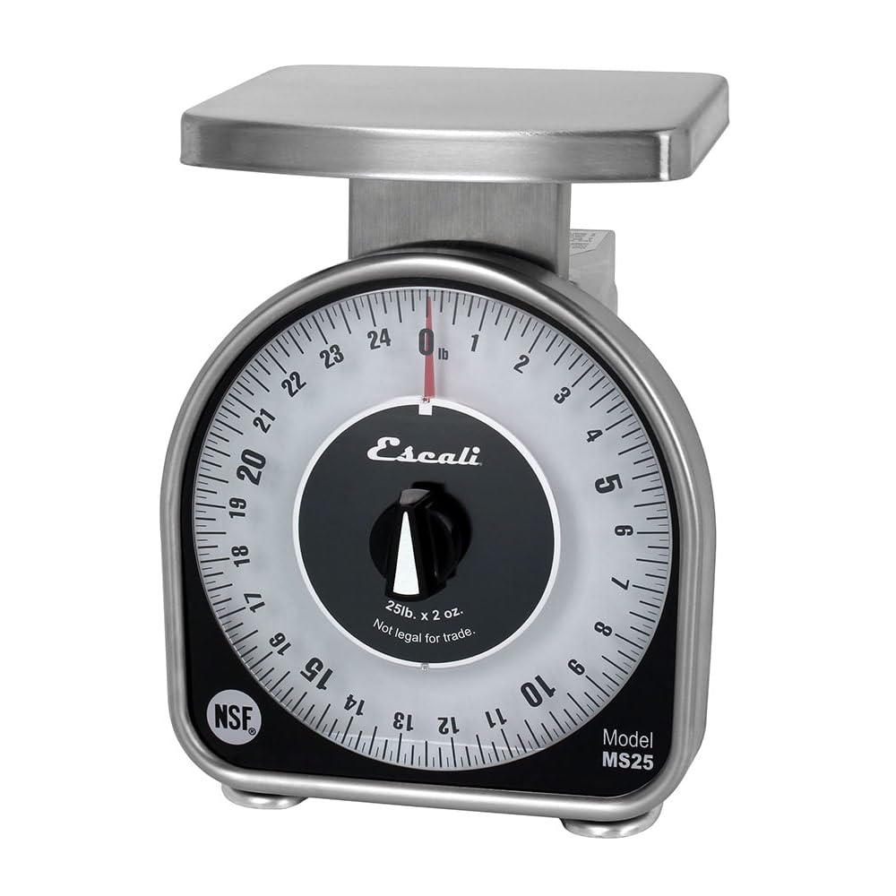 San Jamar SCMDL25 Mechanical Dial Kitchen Scale for Accurate Use