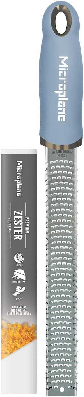 Microplane Zester Grater in Sky Blue for Effortless Grating