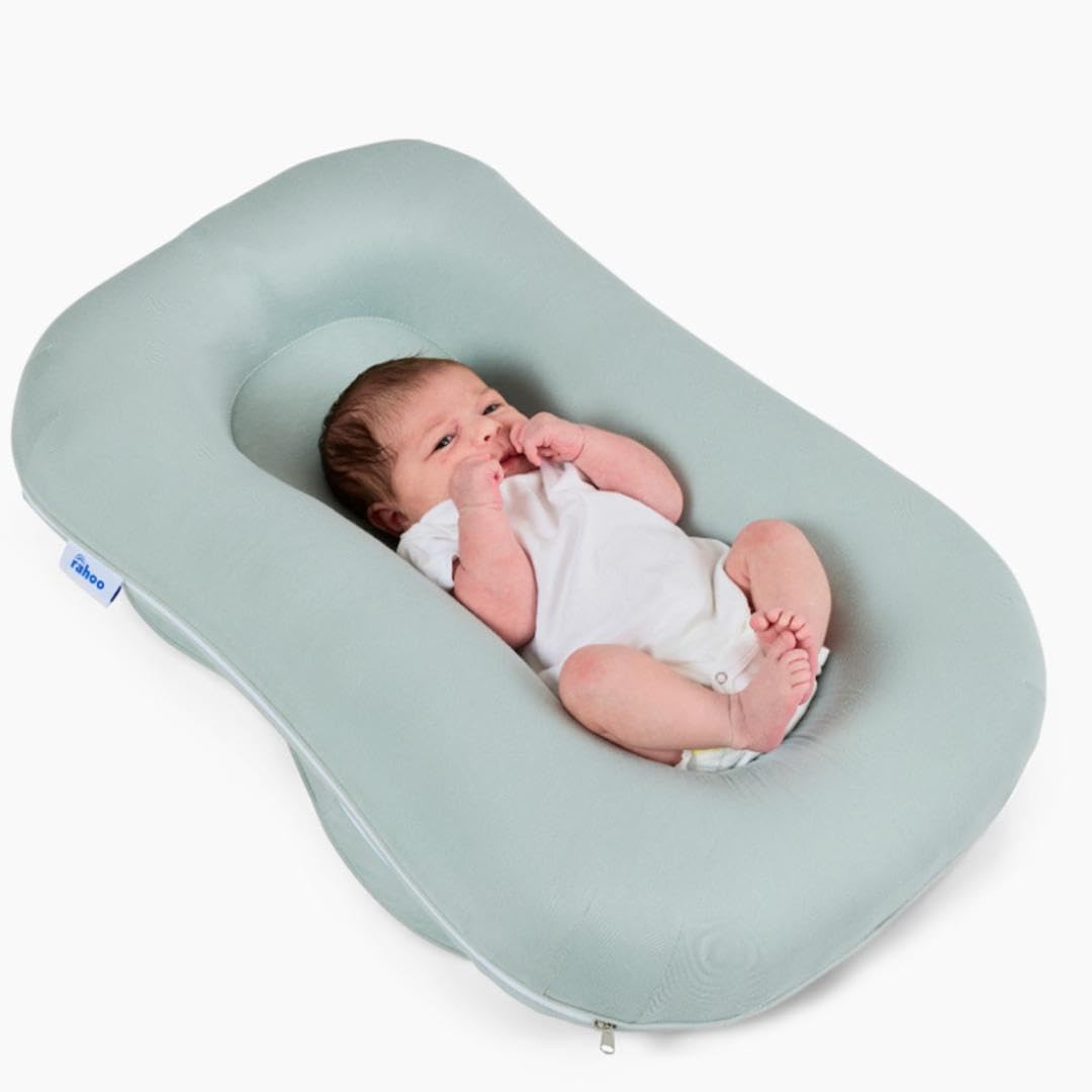 Learn & Lounge Baby Lounger Pillow for Newborns - Ergonomic Design