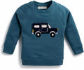 Embroidered Crewneck Sweatshirt for Kids - Organic, Soft Comfort