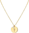Handmade Pearl Cross Charm Necklace - Delicate Gold Fill Gift
