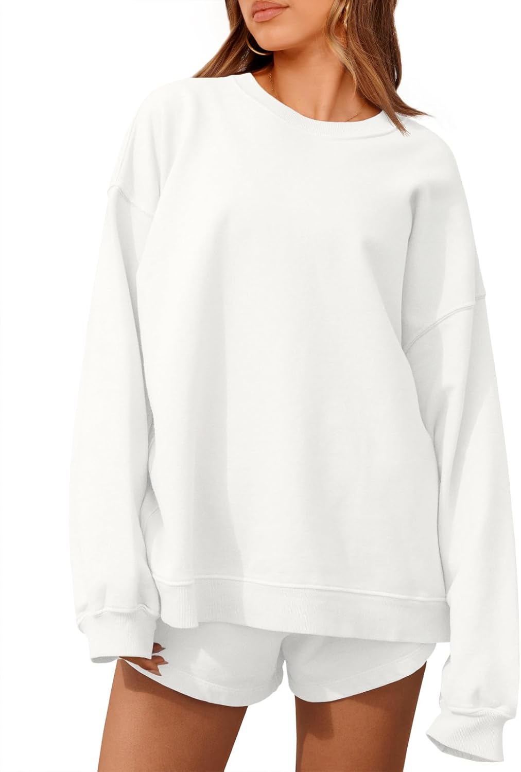 Oversized 2 Piece Outfits for Women - Casual Lounge Set