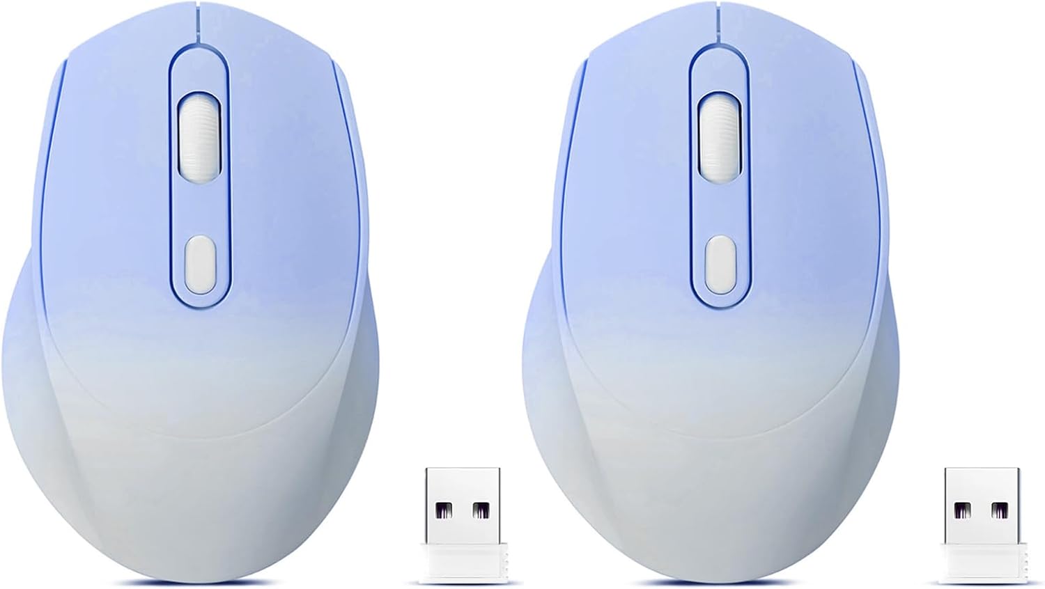Wireless Gradient Bluetooth Mouse 2 Pack - Silent & Slim! Guiheng