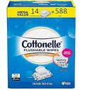 Cottonelle Flushable Wipes Mega Value Pack 588 Ct - Gentle Superior