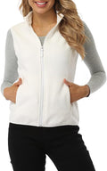 Fuinloth Women's Fleece Vest for Cozy Layering and Storage