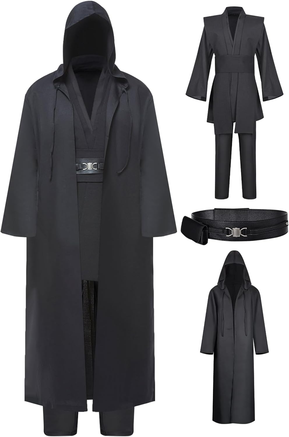 Tunic Hooded Robe Knight Costume for Halloween Cosplay Fun