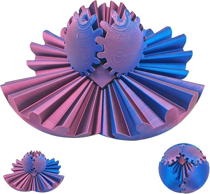 Celonix 3D Printed Gear Spin Cube - Fidget with Style!