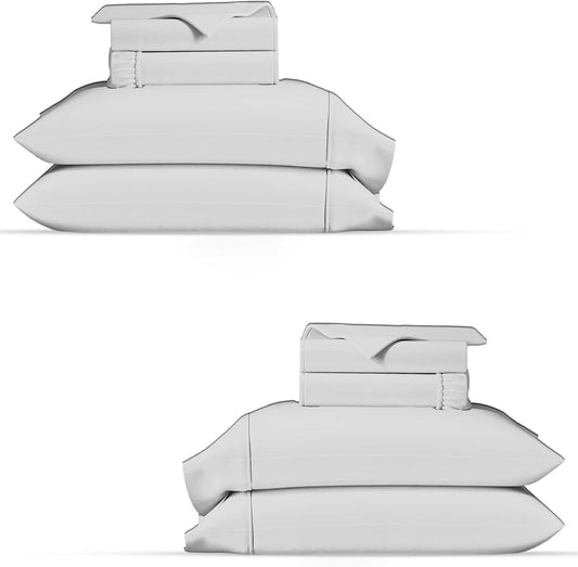 100% Organic Cotton Percale Twin XL Sheets for Cool Comfort