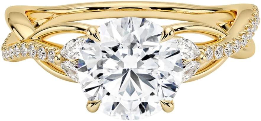 1-3 CT Moissanite Engagement Ring for Timeless Love