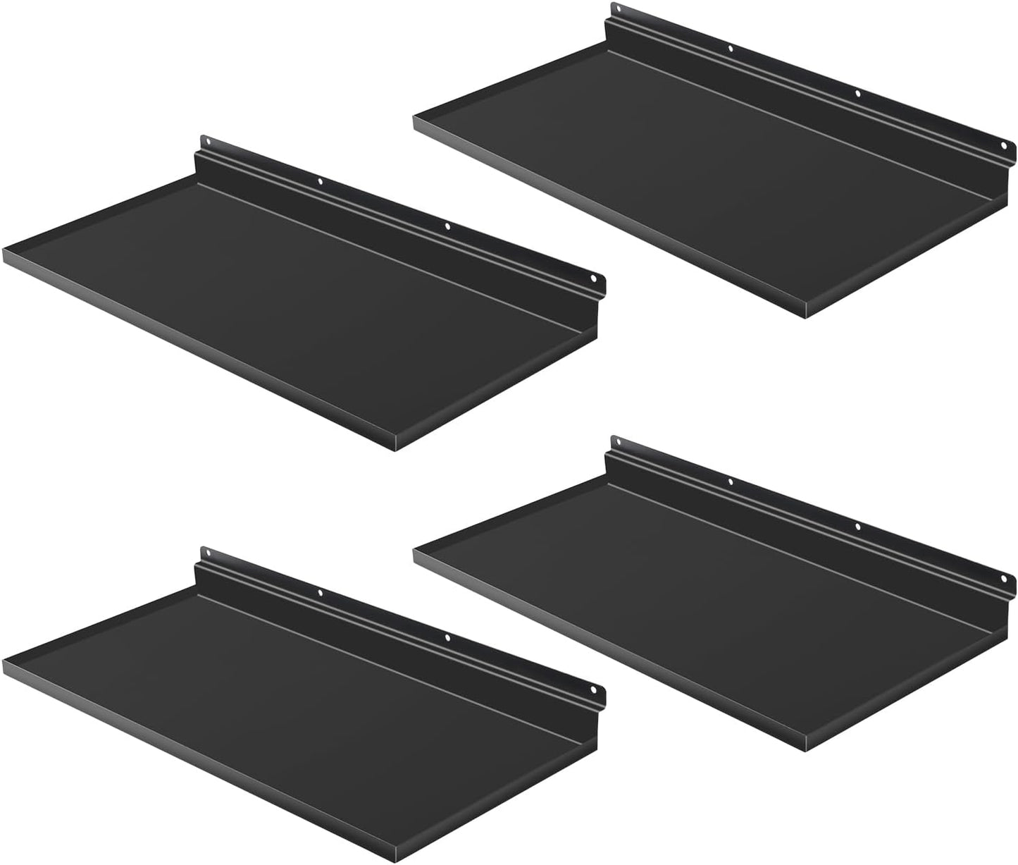PEKGRIL Large Slatwall Shelves Set of 4 for Retail Display