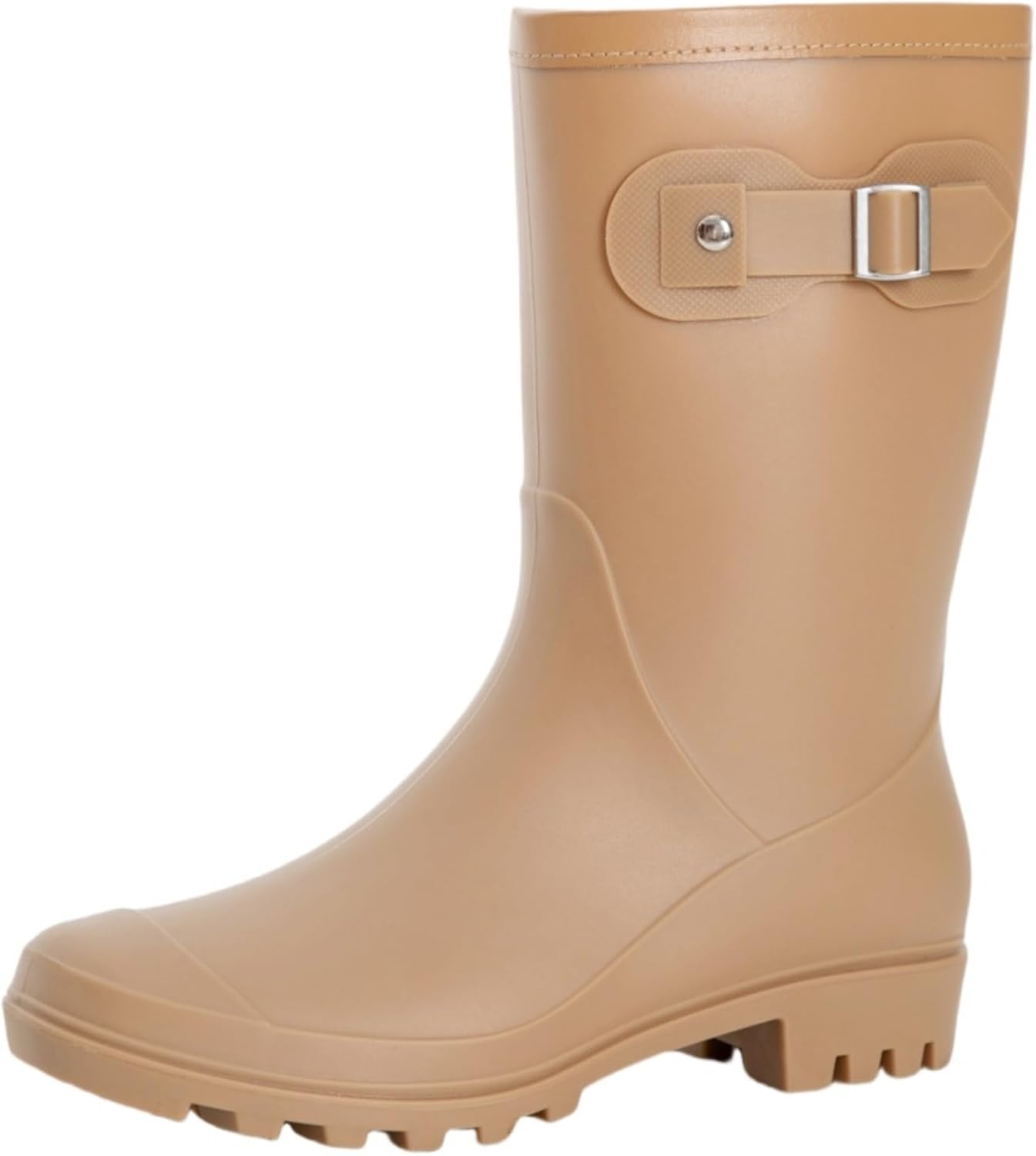 Women's Mid Calf Rain Boots Waterproof Fashion Garden Shoes