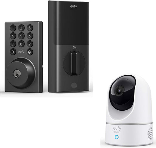 eufy Smart Lock & Cam Bundle: Keyless Entry & 2K Camera