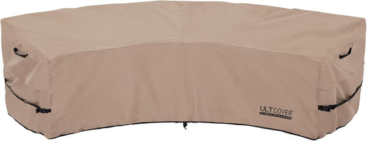 ULTCOVER Waterproof Patio Curved Sofa Sectional Cover for 3-4 Seaters